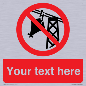 Custom prohibition do not fly kites near overhead electrical power lines